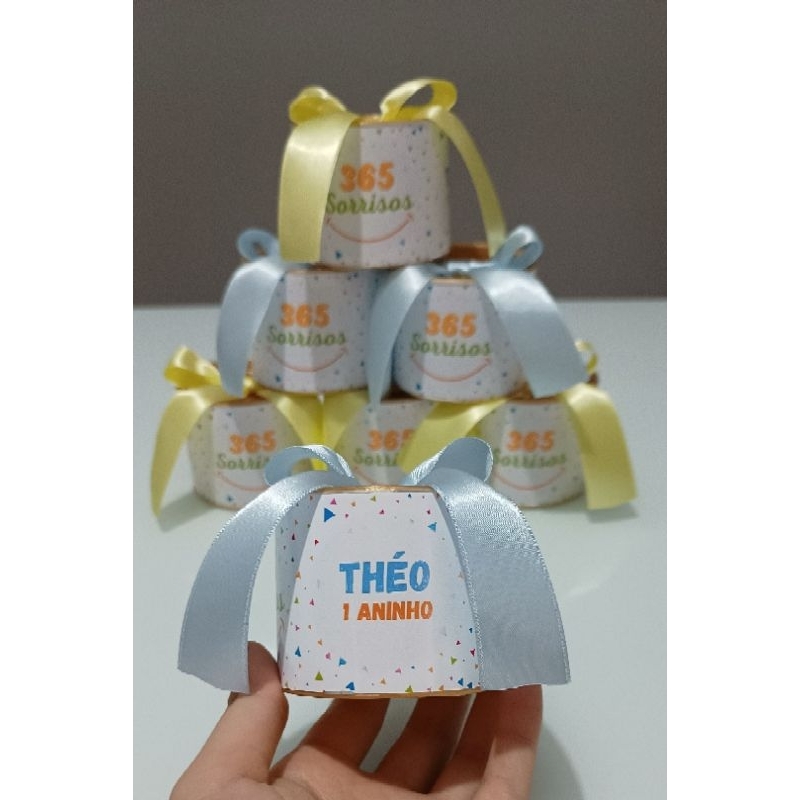 Kit Tubolata Personalizada 5x6 | Lembrancinha 365 Sorrisos Aniversário Festa Infantil | Diversos Temas