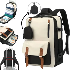 Mochila De Viagem Feminina Multifuncional À Prova D'água Reforçada Trilha Esportiva