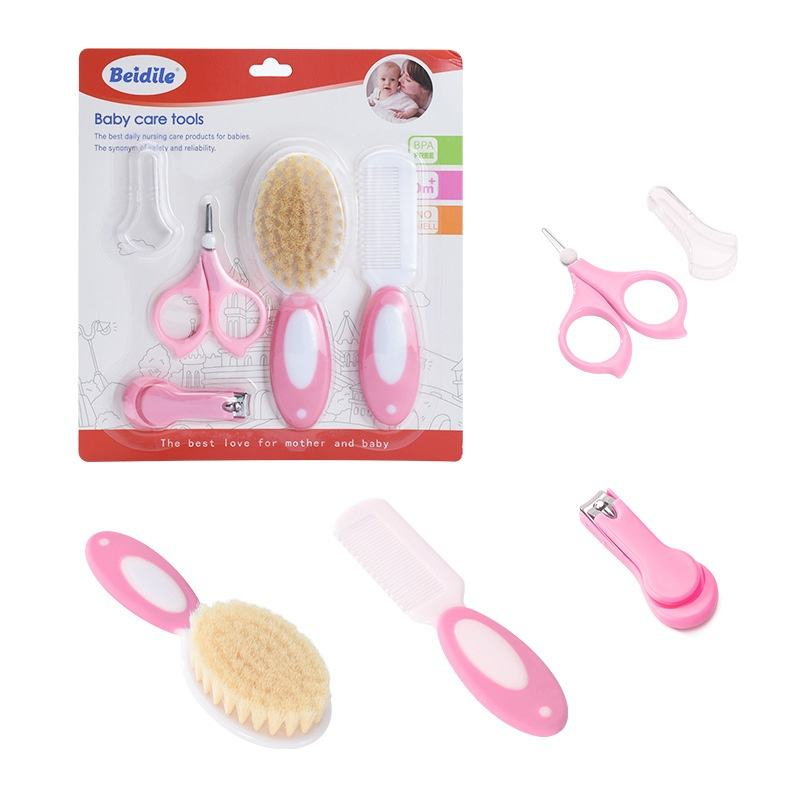 Kit Higiene Bebê Completo 5 Peças - Para Recém-Nascido com Escova Macia
