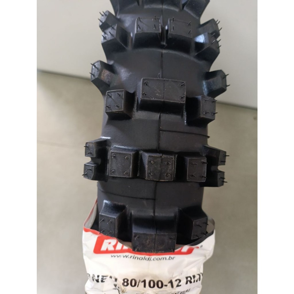 PNEU MINI MOTO RINALDI TRASEIRO 80/100-12 RMX35  CROSS ENDURO TRILHA ARO 12 Husq tc 50 cc MXF FUN 49