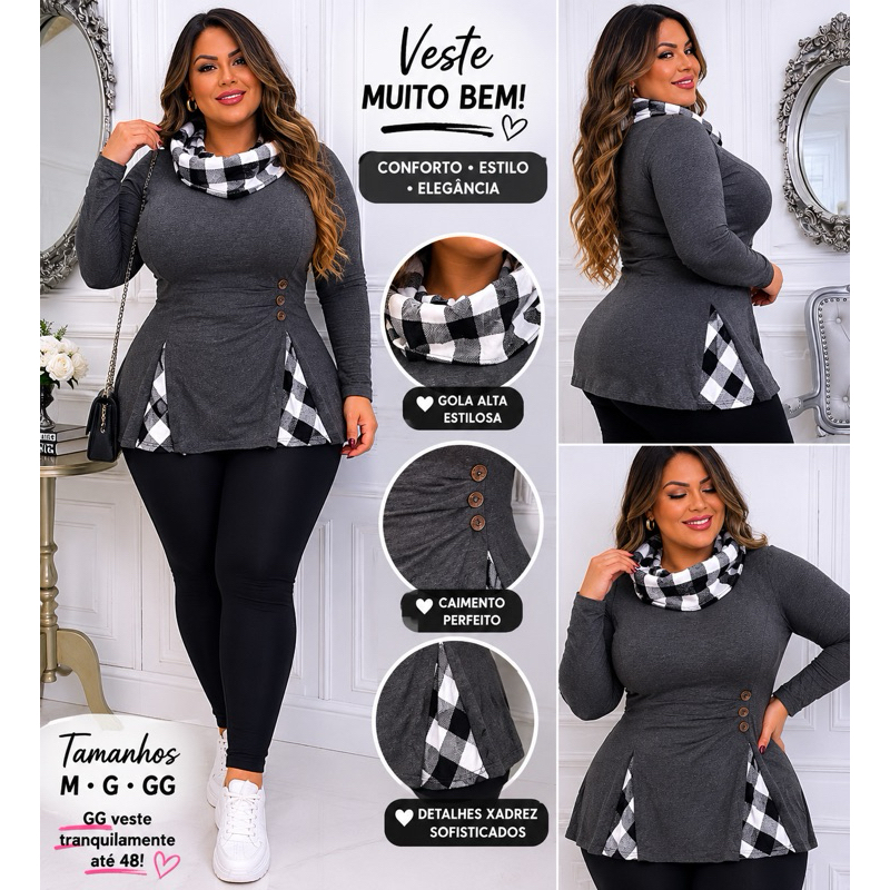 VESTIDO DE INVERNO|VESTIDO DE FESTA JUNINA PLUS SIZER