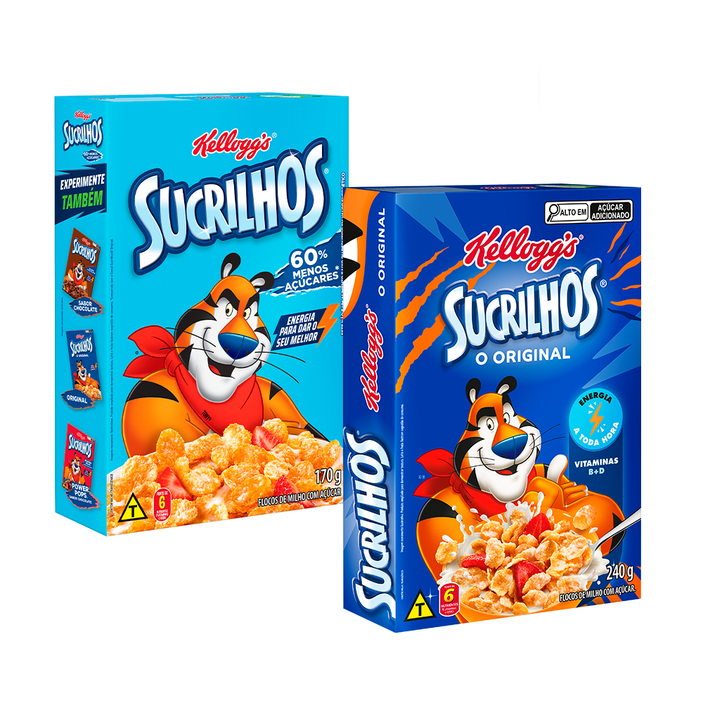 Combo Cereal Sucrilhos Less Sugar 170G + Cereal Sucrilhos Original 240G