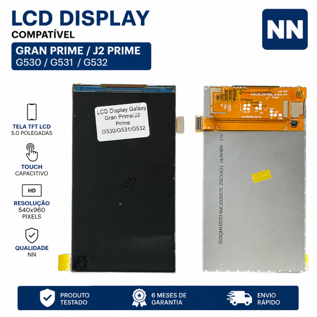 Tela Compatível Com SM Gran Prime G530 G531 J2 Prime G532 Display Frontal
