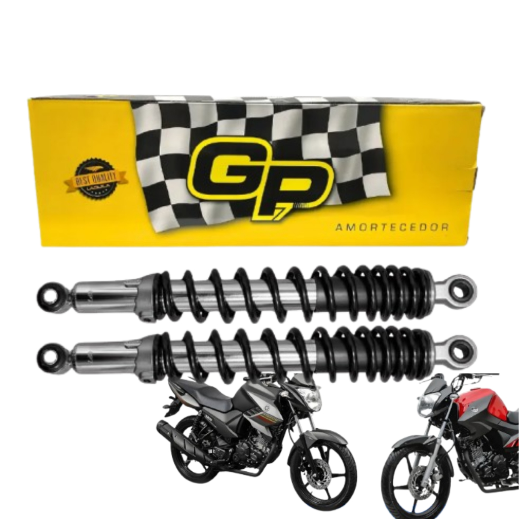 Par de Amortecedor Traseiro Pro Link para motos Ybr Fazer 150 Factor 125 150 GP7