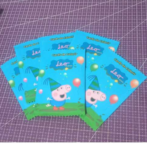 Cards de Colorir - Kits de Colorir - Lembrancinhas de Aniversário - Papelaria Personalizada