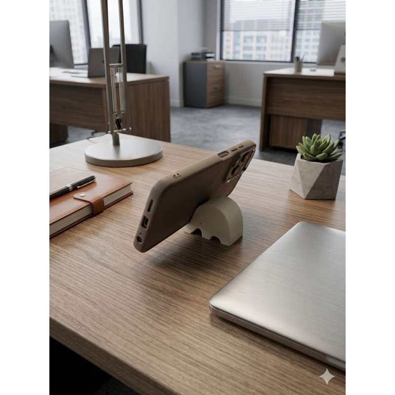 Suporte de Celular de Mesa Compacto| Base para Smartphone Vertical e Horizontal | Ideal para Escritório, Estudos