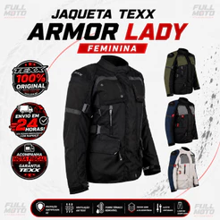 Jaqueta Feminina Texx Armor Lady Moto Motociclista Parca Original Texx
