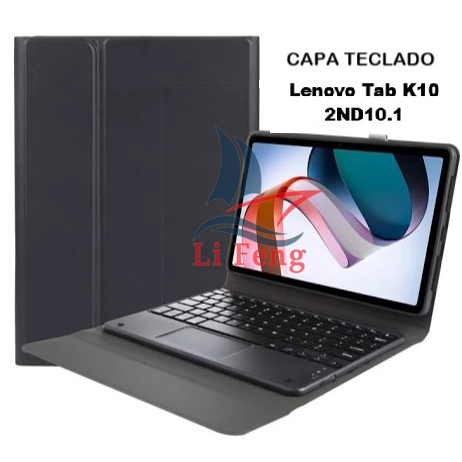 Capa Magnético C/ Teclado Para Lenovo 10.1" da 4ª geração (TB311FU – 2025)/ Tab K10 Gen 2 10.1 C/ Suporte Caneta