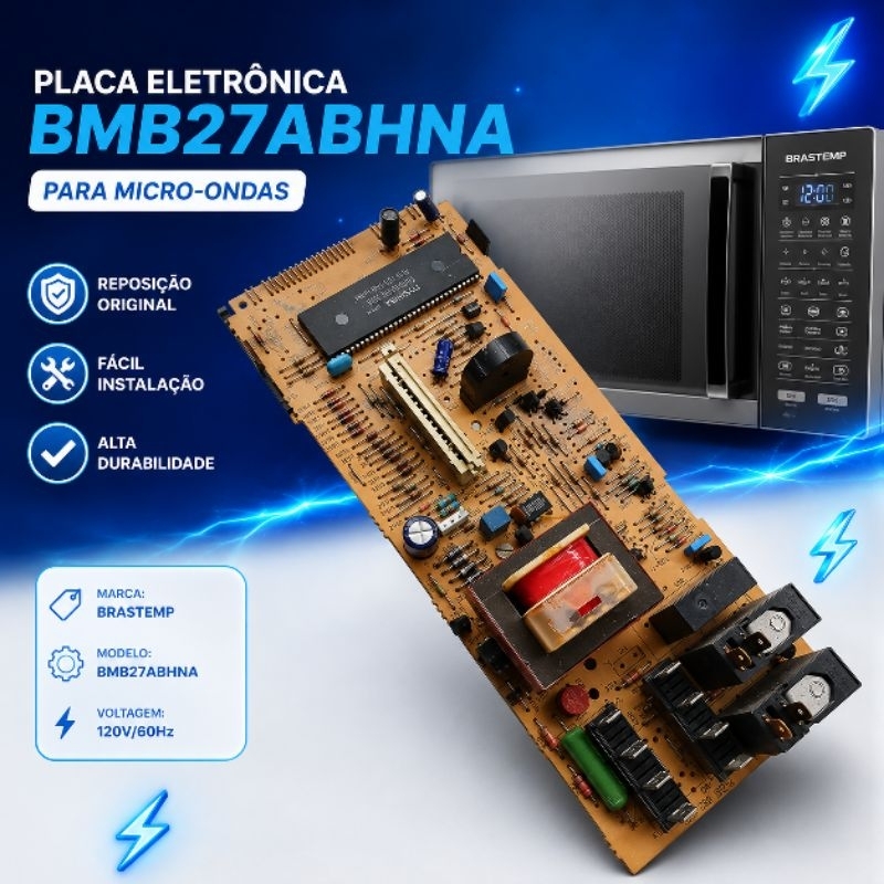 Placa para Micro-ondas *Brastemp* - Modelo: BMB27ABHNA - 120V/60Hz