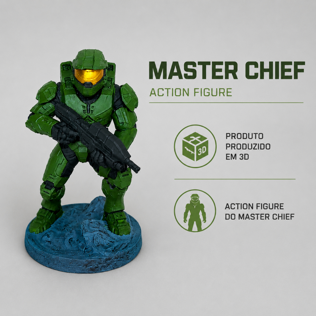 Action Figure Boneco Master Chief - Halo Infinite