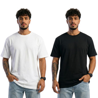 Kit 2 Camisetas Oversized Masculinas Premium Streetwear Confortável Dia a Dia Trabalho