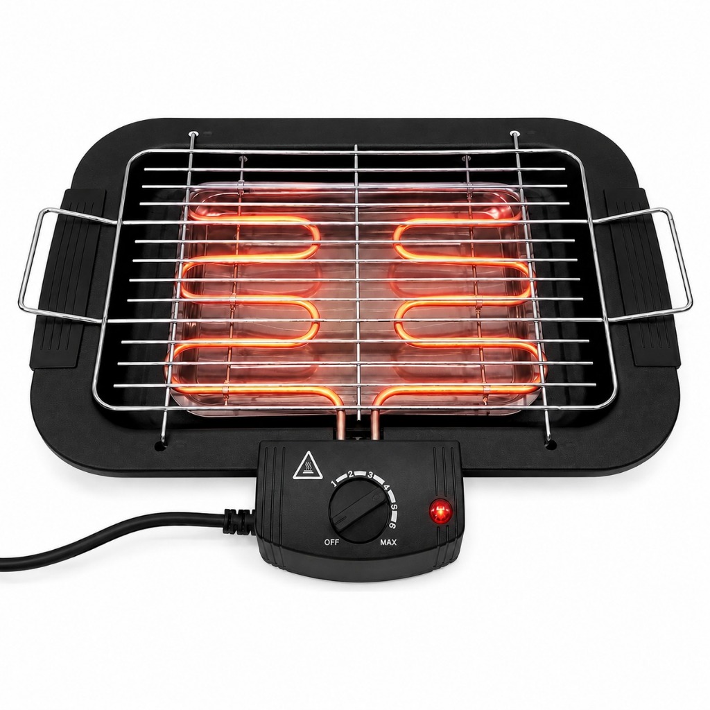 Churrasqueira Elétrica Churrasco 110v/220v Compacta Com Grelha