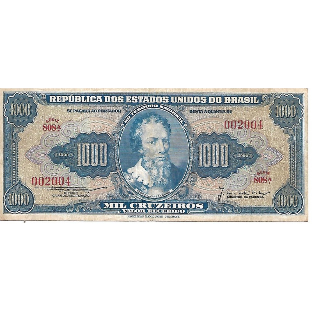 Cédula de 1000 Cruzeiros 1955 C051
