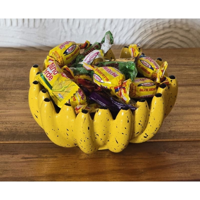 Fruteira de Banana Pequena Petisqueira Cerâmica Artesanal