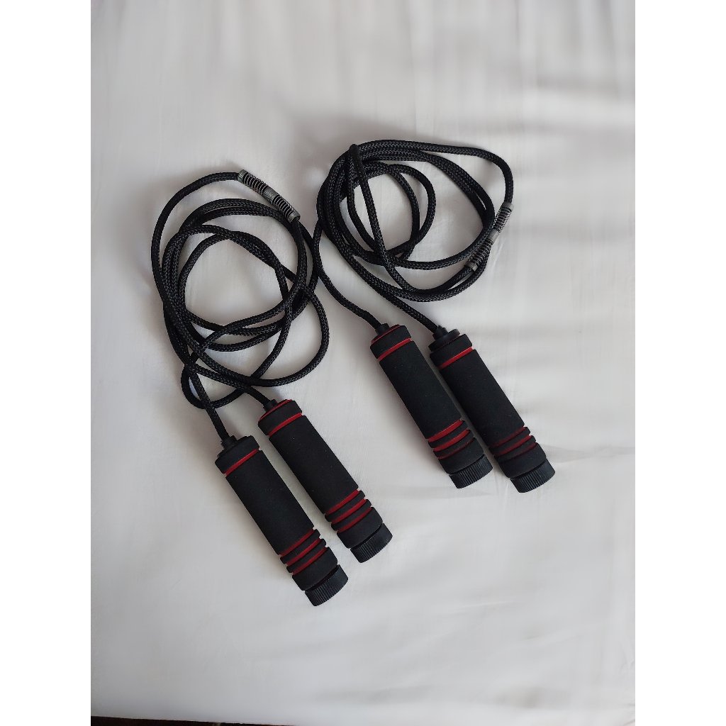 KIT 2 CORDAS DE PULAR EXERCICIO FIT CROSSFIT ACADEMIA SAÚDE AJUSTE FÁCIL ERGONÔMICO _ Freire brechó