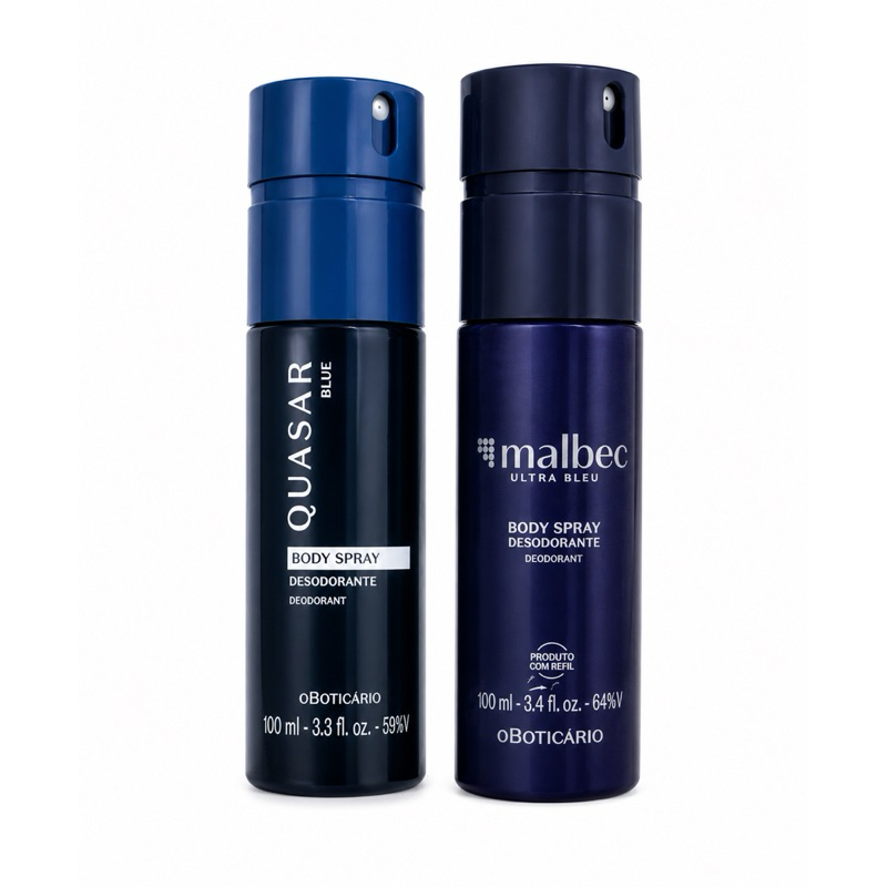 Kit Body Spray Quasar Blue + Malbec Ultra Bleu – O Boticário