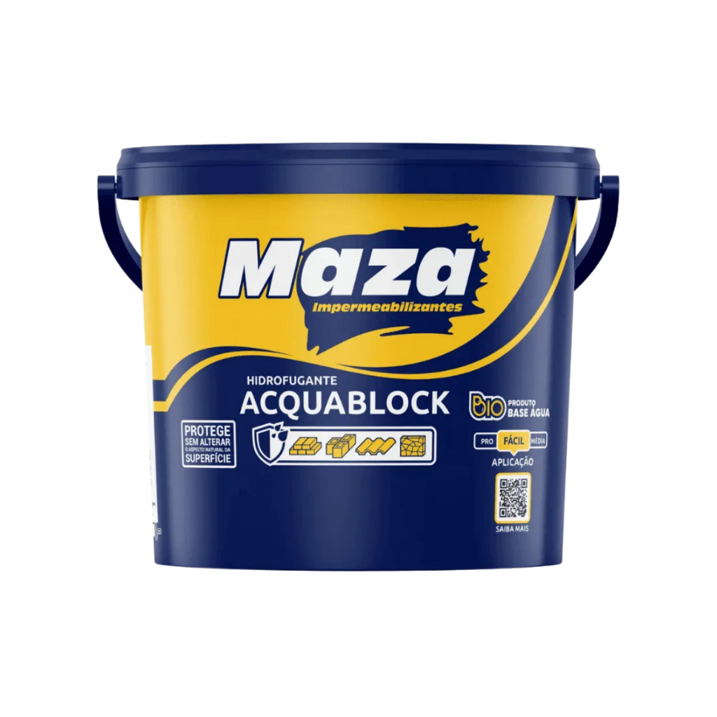 Impermeabilizante Maza Acquablock 3,6L Fosco Para Superfícies Porosas