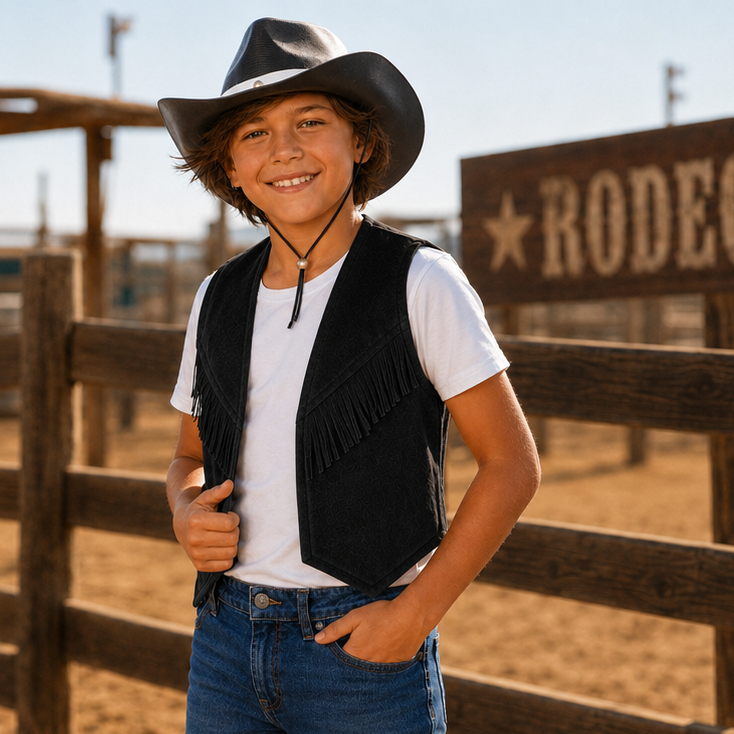 Colete Country Infantil São João Rodeio Quadrilha Caipira Envio Imediato