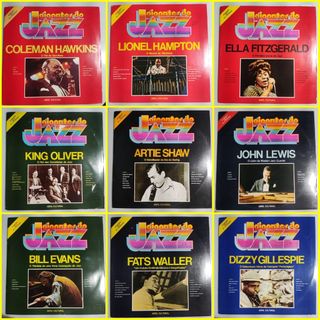 LP Vinil Coleção Gigantes do Jazz - Vários Albuns | Fascículo + Disco