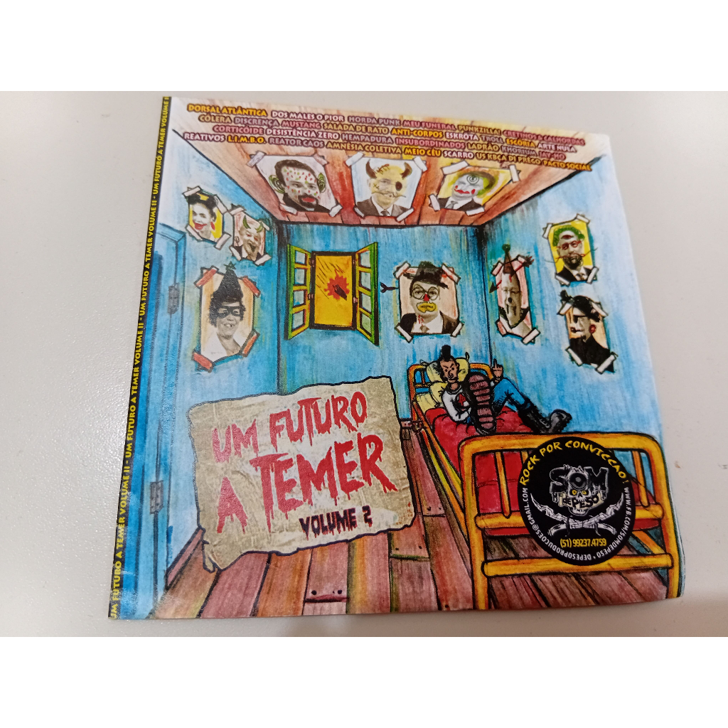CD coletânea um futuro a temer vol. 2 com dorsal atlantica colera eskrota pacto social... otimo estado midia e capa