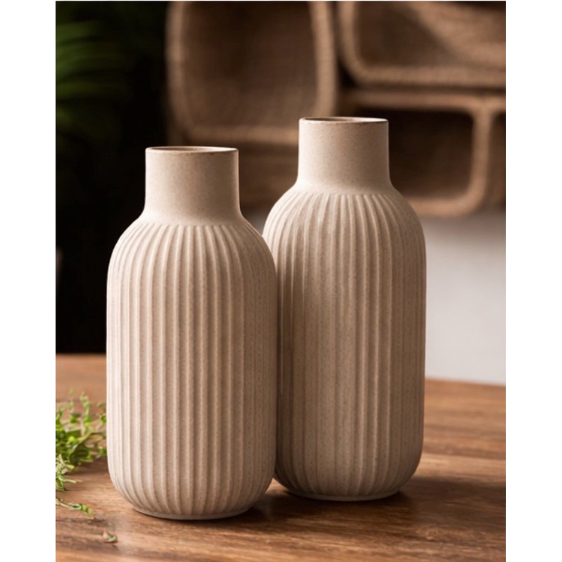 Detalhes do Vaso Decorativo Nórdico Minimalista 3D - Design Moderno e Textura Única