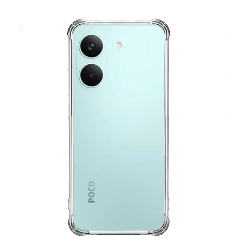 2X1 Xiaomi Poco X8 Pro Max 5G-Capa Transparente TPU Silicone + Pelicula Frontal Ceramica 3D