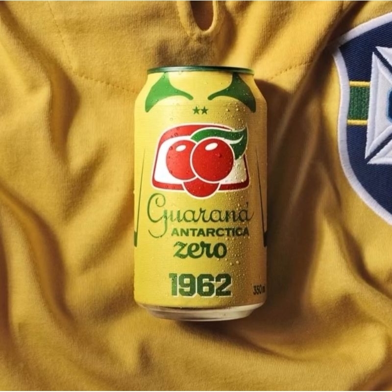 Lata Guaraná Antártica zero (1962) Edição limitada - Titulos mundiais da Seleção Brasileira de Futebol.