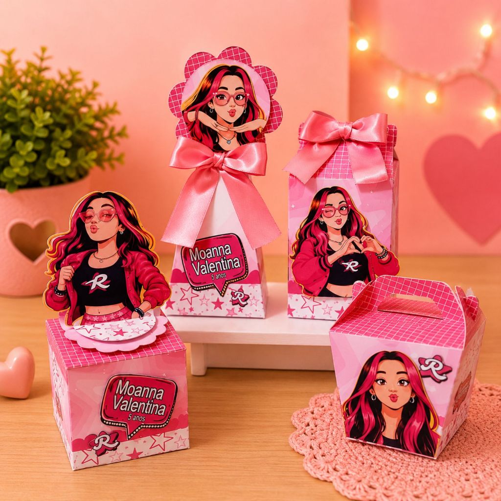 Kit Festa Emilly Vick -Festa Personalizado Pegue e Monte Infantil Kit Completo Qualquer Tema Aniversário Lembrancinha
