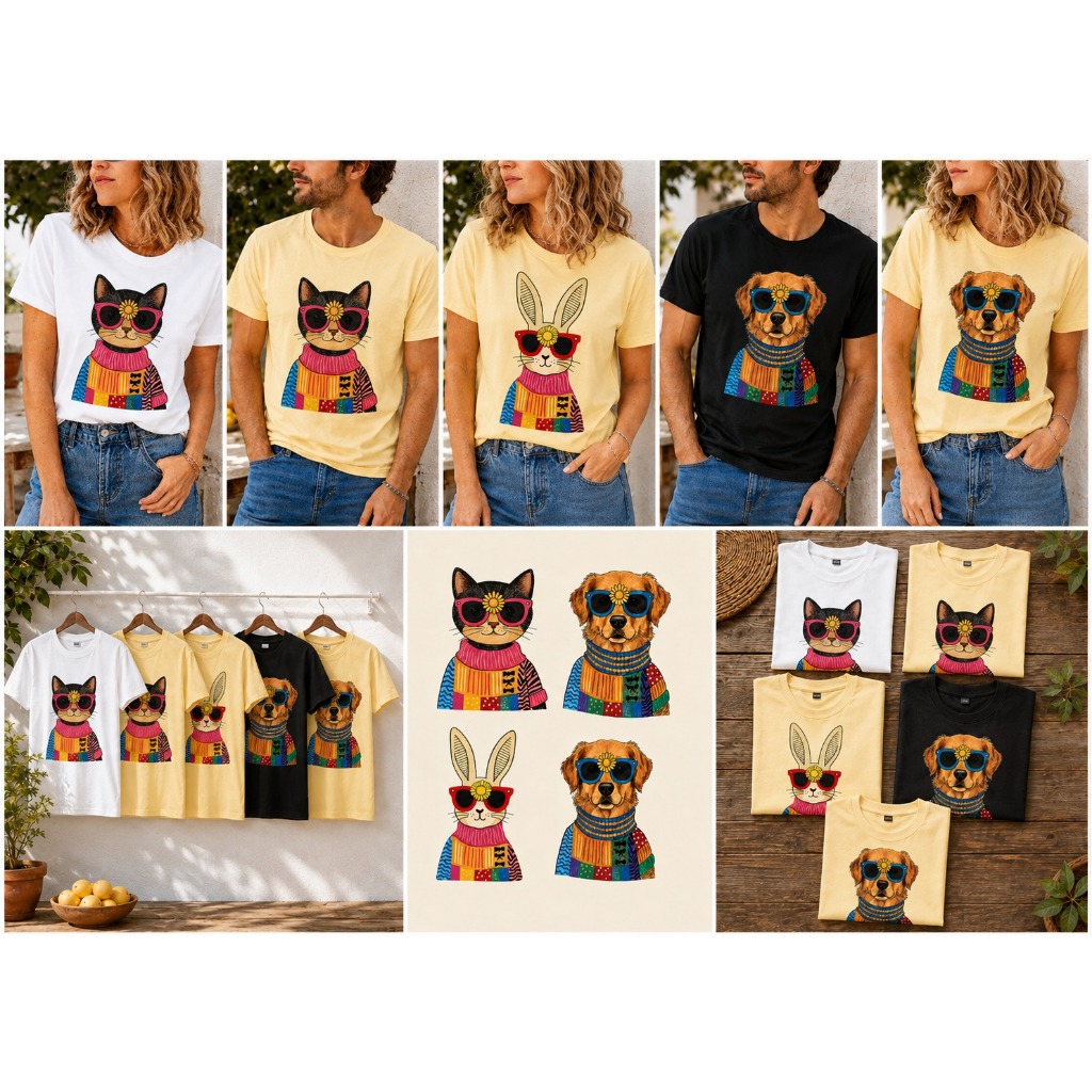 Camiseta Unissex Pet Futebol Brasil | Cachorro ou Gato com Camisa do Brasil | Tamanho Único M