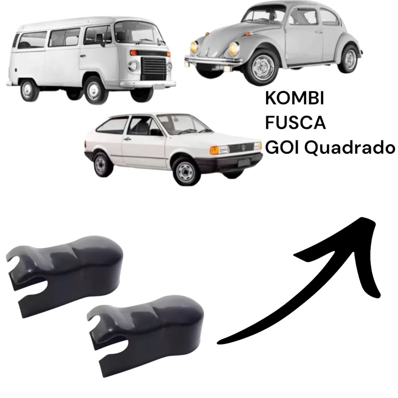 Capa Braço Limpador Parabrisa Fusca Brasilia Gol Parati Saveiro Quadrado 85 a 96