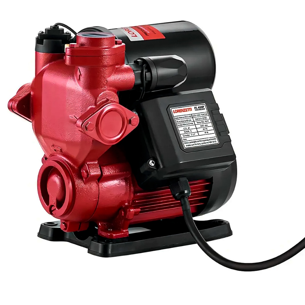 Pressurizador De Água PL400P 370W Bivolt Lorenzetti 7541022 Bomba Automática Para Chuveiro Original