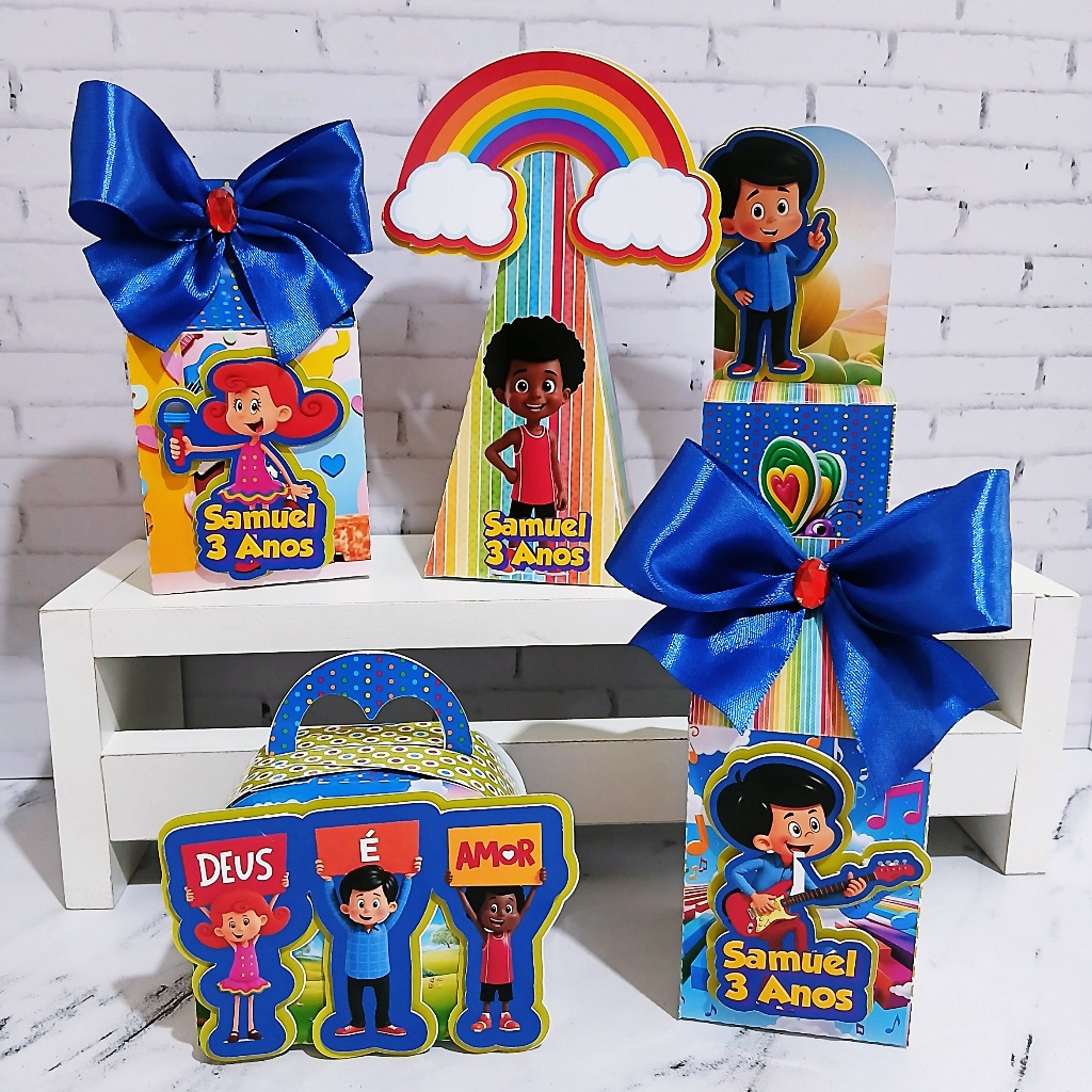 KIT DE CAIXAS PERSONALIZADA 3 Palavrinhas.Lembrancinha 2D/festa/aniversario/decoração