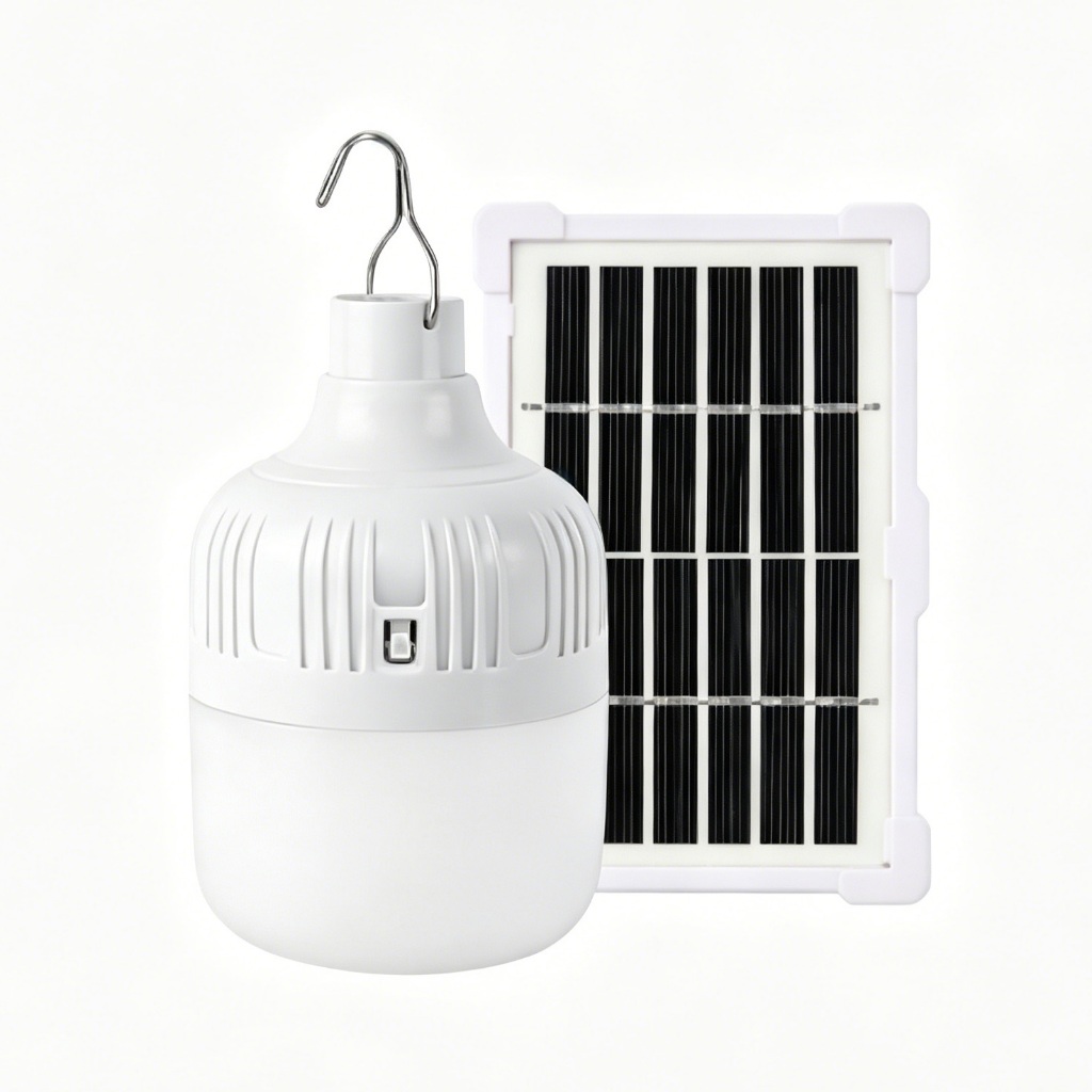 Lâmpada Emergência Lanterna Solar Led Mini Portátil Iluminação De Acampamento Camping 10W Com Gancho