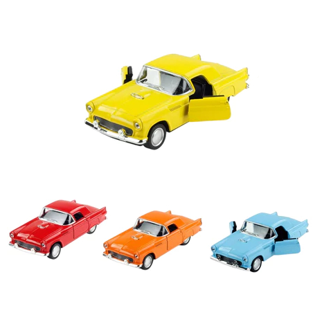 Miniatura Carro Carrinho de Ferro Coleção Ford Thunderbird Anos 50 Miniatura de Carros Antigos Colecionáveis.