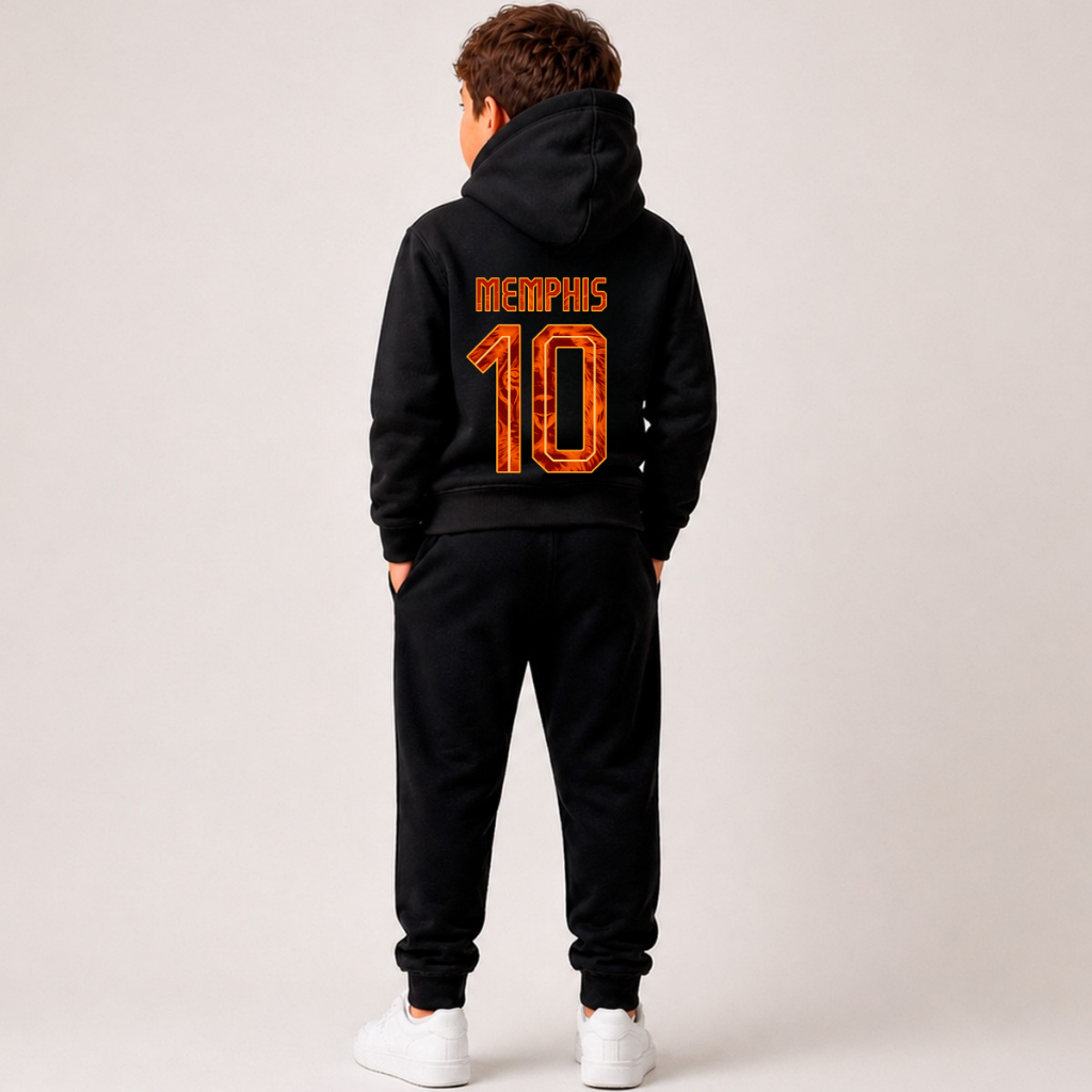Conjunto Moletom Infantil Contendo 1 Calça e 1 Blusa de Moletom Holanda Memphis Unissex Menino Menina