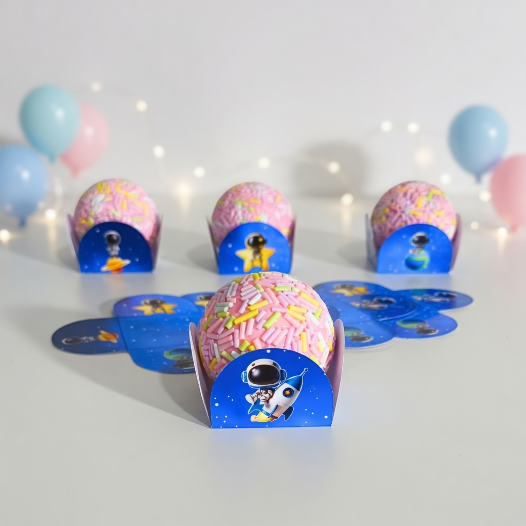 Forminha de Doces Astronauta Personalizada no Tema /Lembrancinha de Festa /Aniversário