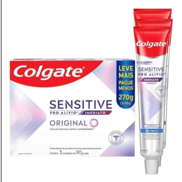 Creme Dental Colgate Sensitive Pro Alívio 90g C/3 Und