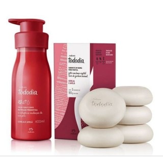 kits de sabonetes e hidratante Corporal Tododia Cereja e avelã (2 itens)