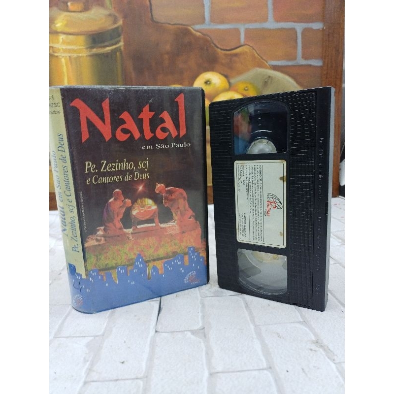 Fita VHS Natal Pe. Zezinho, scj e cantores de Deus ( usado)