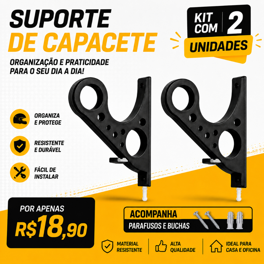suporte de capacete, gancho para capacete, capacete