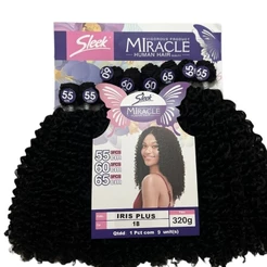 Cabelo Cacheado Miracle IRIS PLUS 320G Sleek