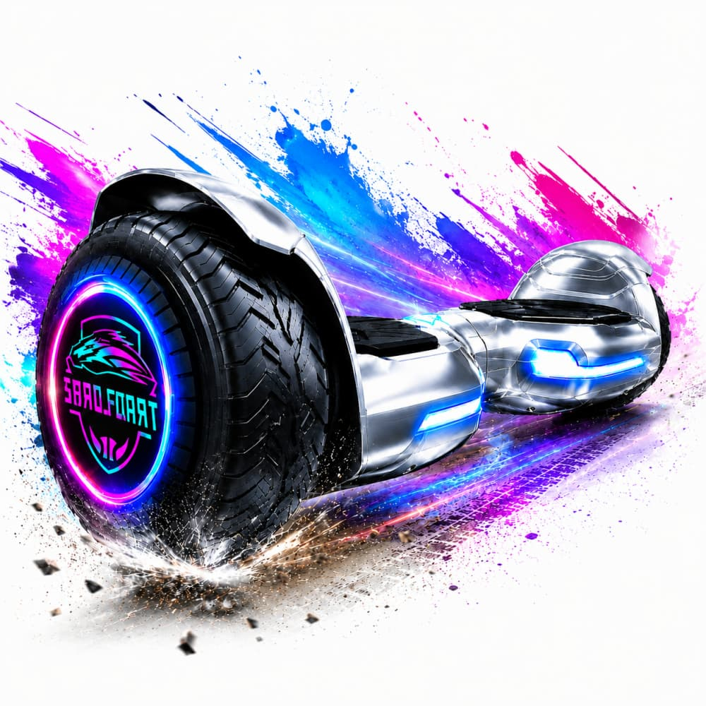 Trailforge-S1 Hoverboard Infantil 6.5 Polegadas 600W 4.4Ah com Bluetooth, Música e Luzes LED