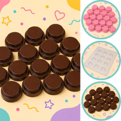 Forma Simples 9533 Bombom Detalhado 5 em Acetato BWB Para Bombom e Doces de Chocolate e Confeitaria Páscoa (CHOCO)