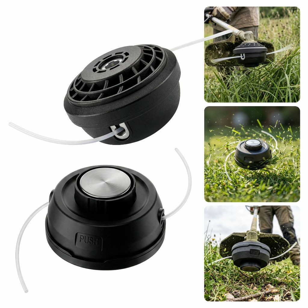 Carretel de Fio de Nylon Para Roçadeiras Automático Reforçado Universal Bate/Lib