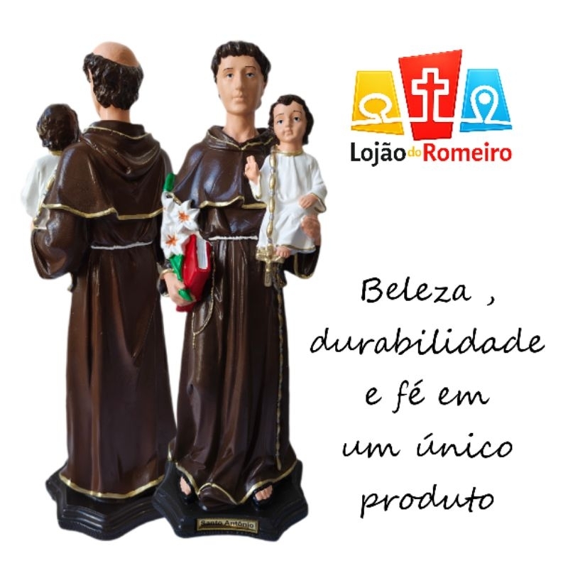 Santo Antônio de Borracha inquebrável. COM NOTA FISCAL