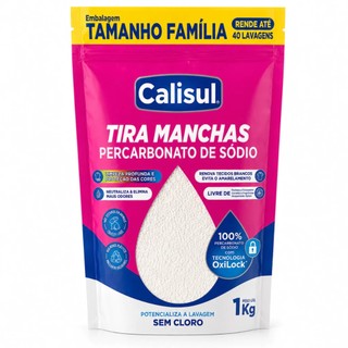 Percarbonato de Sódio Calisul Puro Granulado Removedor de Manchas para Roupas Brancas e C…