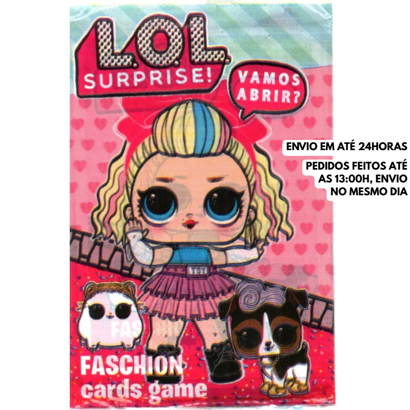 Cards LOL Pacotes Fechados OL Cartas Surpresa Festa Infantil Kids