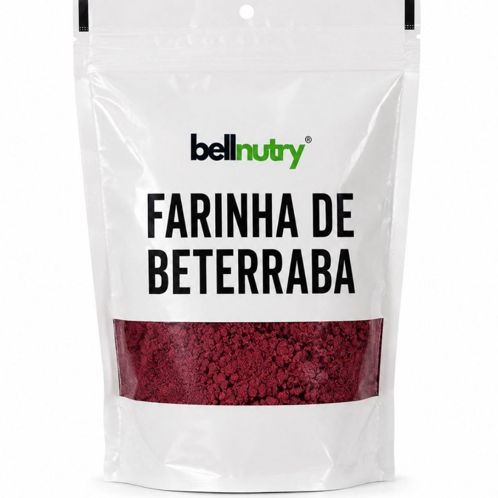 Farinha de Beterraba Em Pó Desidratada Integral 100% Pura Bellnutry Pré Treino Natural