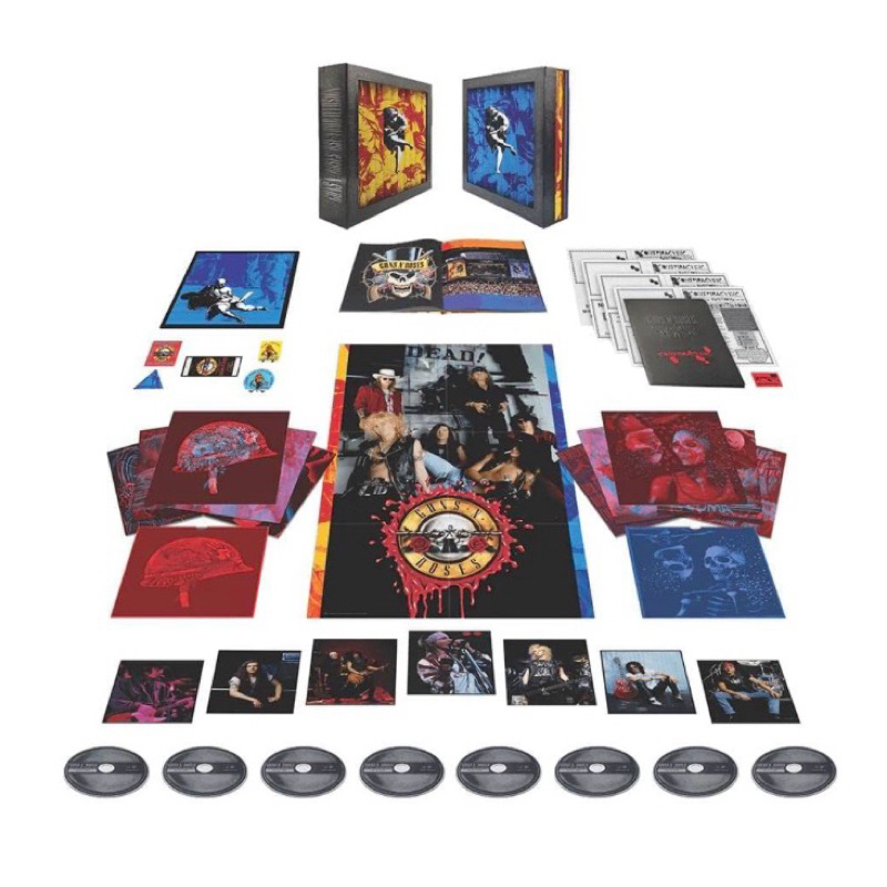 Guns N Roses Box Super DeLuxe Raro Use Your Illusion 1 e 2 Original 7 CDs + 1 Blu Ray + Book .