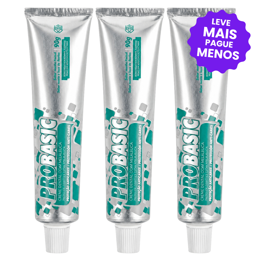 Kit 3 Gel Dental Pró Basic Hinode 90gr